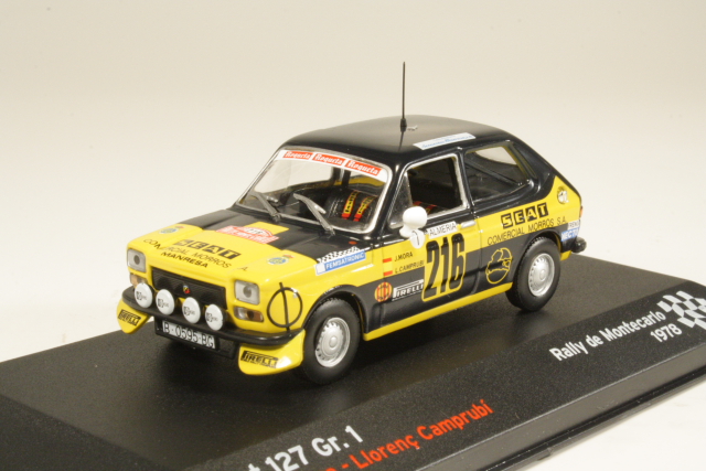 Fiat 127 (Seat) Gr.1, Monte Carlo 1978, J.Mora, no.216 - Sulje napsauttamalla kuva