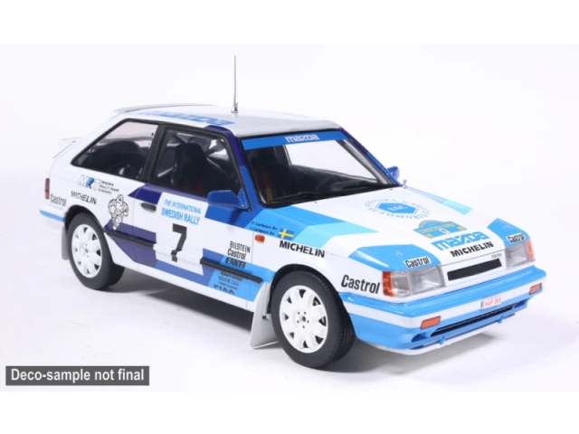 Mazda 323 4WD Turbo, Sweden 1989, I.Carlsson, no.7
