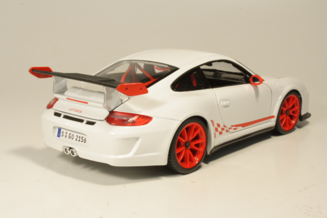 Porsche 911 GT3 RS 2010, valkoinen - Sulje napsauttamalla kuva