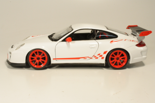 Porsche 911 GT3 RS 2010, valkoinen - Sulje napsauttamalla kuva