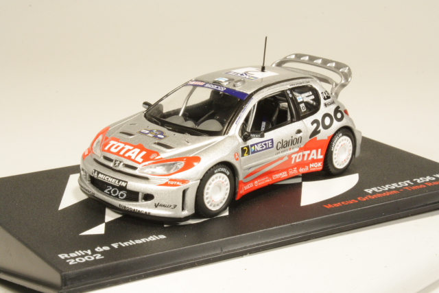 Peugeot 206 WRC, Finland 2002, M.Grönholm, no.2 - Click Image to Close