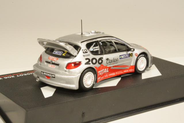 Peugeot 206 WRC, Finland 2002, M.Grönholm, no.2 - Sulje napsauttamalla kuva