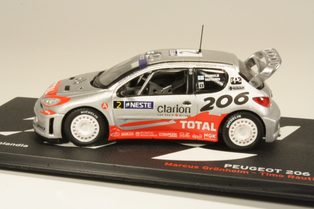 Peugeot 206 WRC, Finland 2002, M.Grönholm, no.2