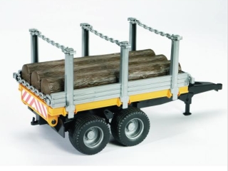 Timber trailer with 3 trunks