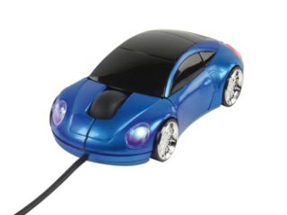 Porsche sininen. Johdollinen optinen rullahiiri.