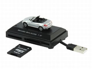 Mercedes SLK350 grey. Memorycard reader