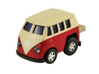 VW T1 Bus punainen/valkoinen. USB Muisti 4GB - Sulje napsauttamalla kuva