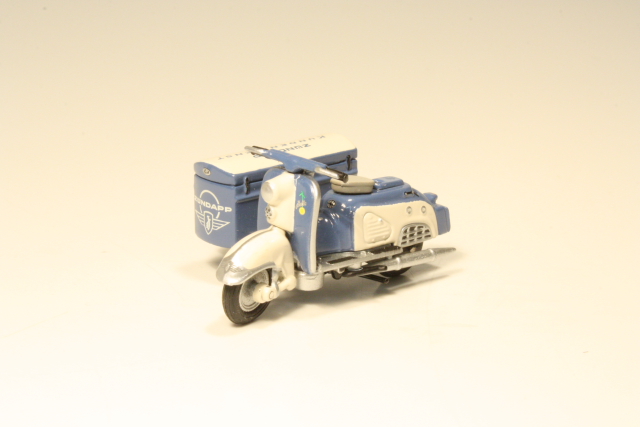 Zundapp Bella R204 & sivuvaunu, sininen/valkoinen - Sulje napsauttamalla kuva