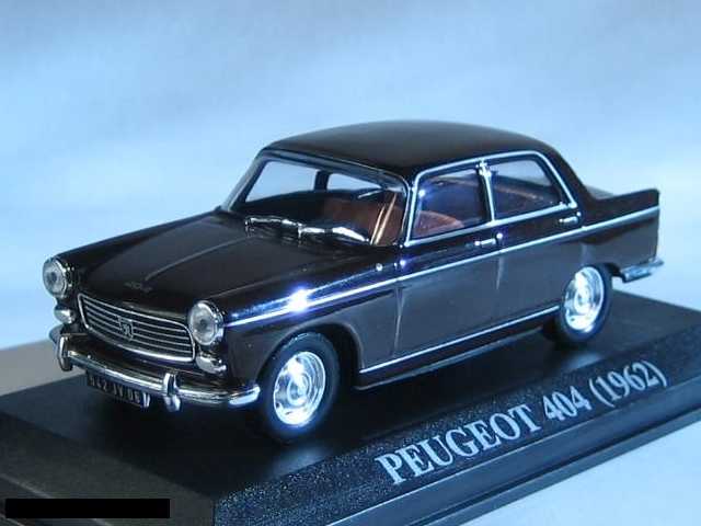 Peugeot 404 1962, tummanpunainen - Sulje napsauttamalla kuva