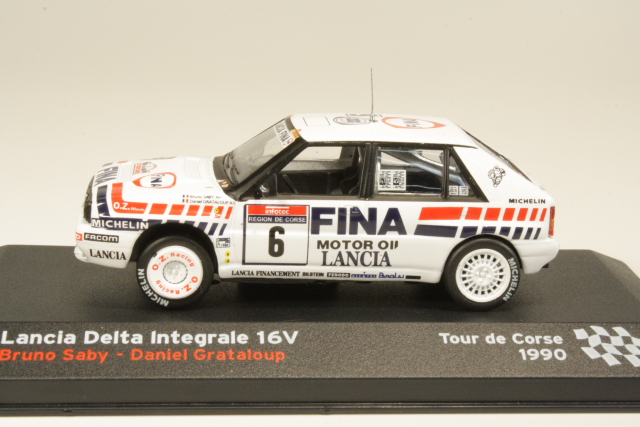 Lancia Delta Integrale, Tour de Corse 1990, B.Saby, no.6