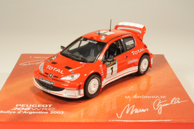 Peugeot 206 WRC, Argentina 2003, M.Grönholm, no.1 - Sulje napsauttamalla kuva