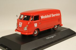 VW T1 Kastenwagen "Mobiloil Service", punainen - Sulje napsauttamalla kuva