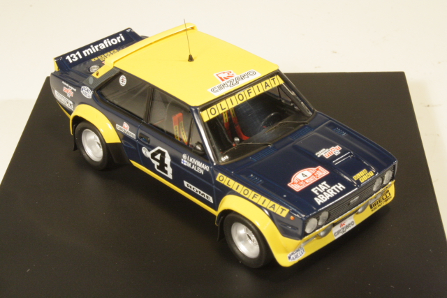 Fiat 131 Abarth "Olio Fiat", Monte Carlo 1977, M.Alen, no.4 - Sulje napsauttamalla kuva