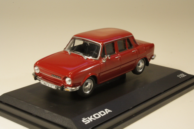 Skoda 110L 1972, tummanpunainen - Sulje napsauttamalla kuva