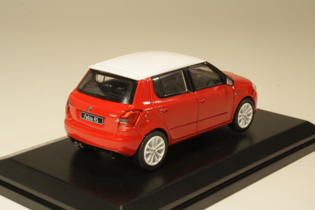Skoda Fabia II RS 2010, red/white