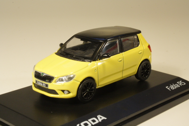 Skoda Fabia II RS 2010, keltainen/musta