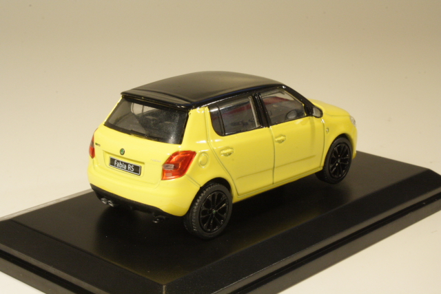 Skoda Fabia II RS 2010, keltainen/musta