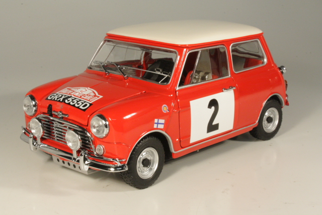 Mini Cooper S1275, 1st. Monte Carlo 1966, T.Mäkinen, no.2