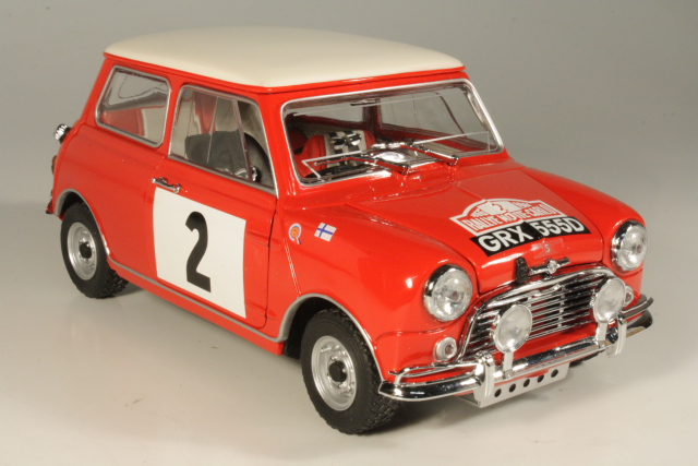 Mini Cooper S1275, 1st. Monte Carlo 1966, T.Mäkinen, no.2