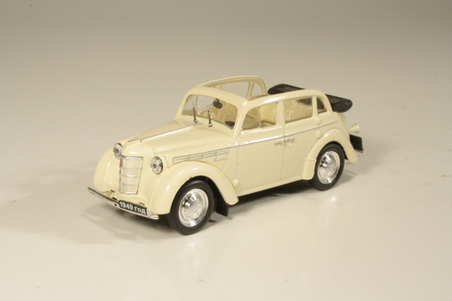 Moskvitch 400 Cabriolet 1949, beige - Sulje napsauttamalla kuva