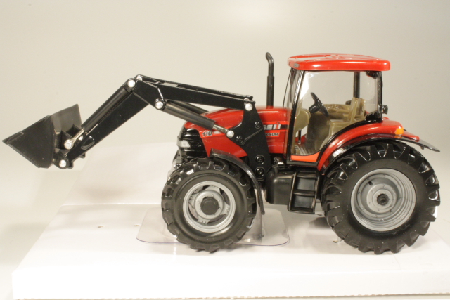 Case IH Maxxum 110 with Front Loader 2007, red