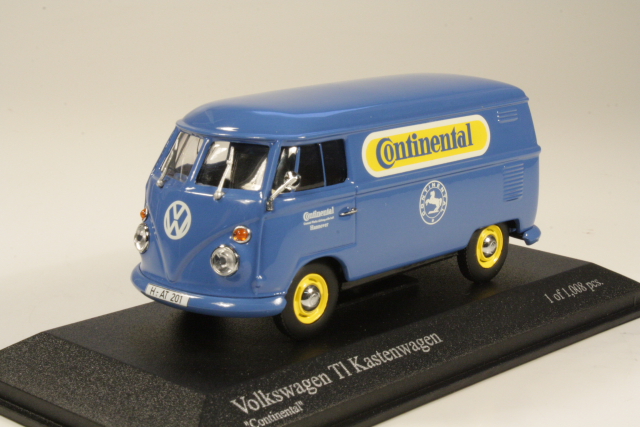 VW T1 "Continental" 1963, sininen - Sulje napsauttamalla kuva