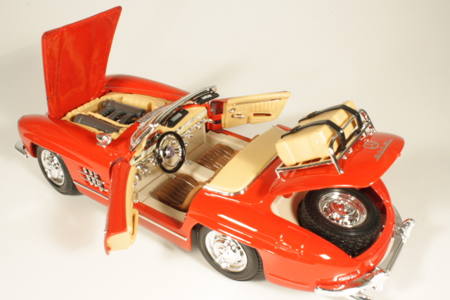 Mercedes 300SL (w198) Cabriolet 1957, red