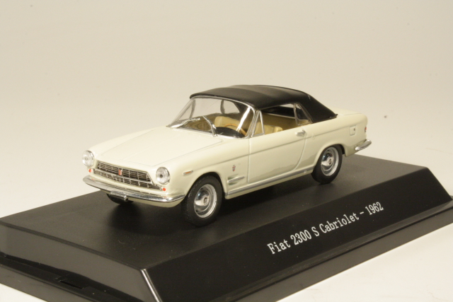 Fiat 2300 Cabriolet closed 1962, white - Click Image to Close