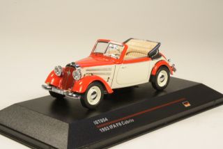 IFA F8 Cabrio 1953, punainen/valkoinen - Sulje napsauttamalla kuva