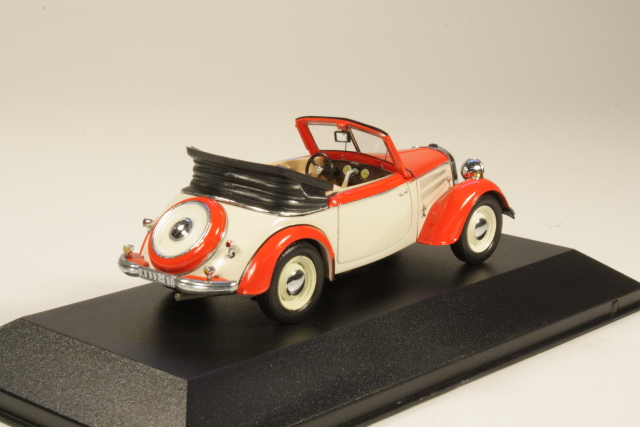 IFA F8 Cabrio 1953, punainen/valkoinen