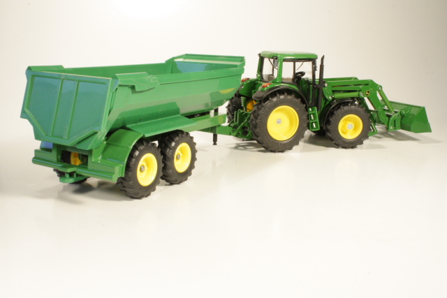 John Deere 6820 with Front Loader + Trailer