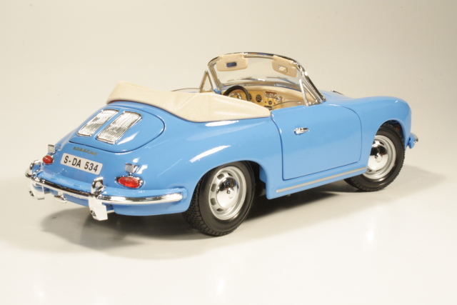 Porsche 356B Cabriolet 1961, blue