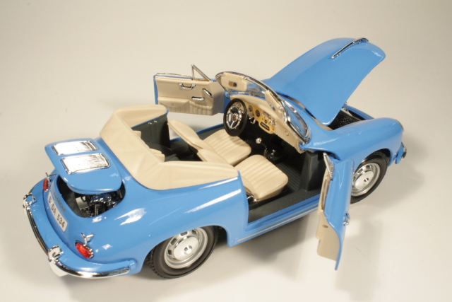 Porsche 356B Cabriolet 1961, blue