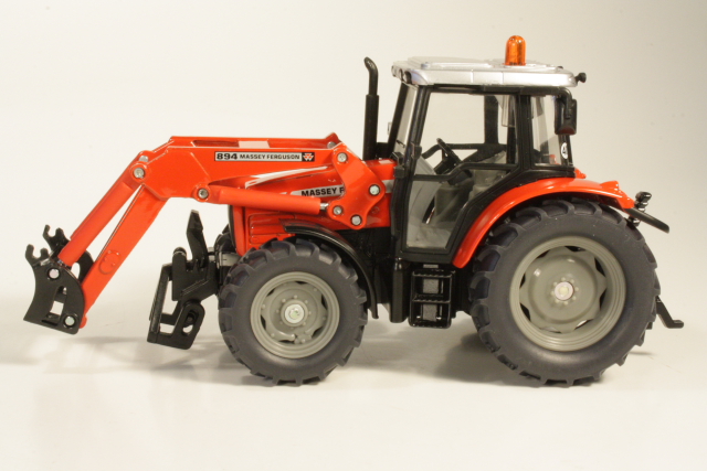 Massey Ferguson 5455 2008 with Front loader, red