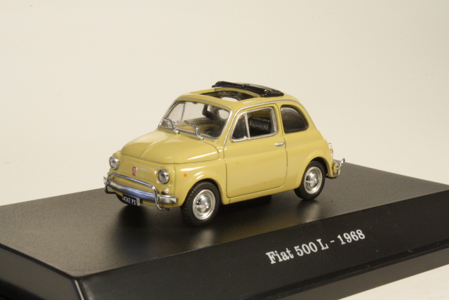 Fiat 500L 1968, keltainen
