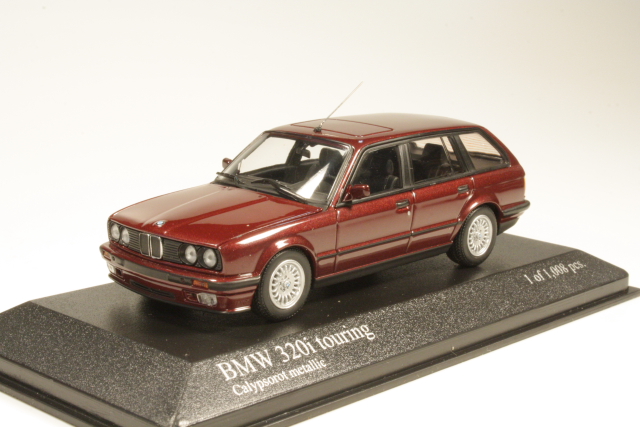 BMW 320i (e30) Touring 1989, dark red