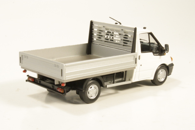 Ford Transit flatbed platform trailer 2000, white