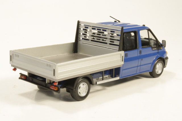 Ford Transit DoKa-flatbed platform trailer, blue