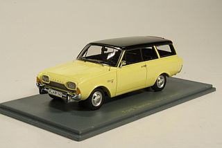 Ford Taunus 17M P3 Turnier 1960, keltainen/musta - Sulje napsauttamalla kuva