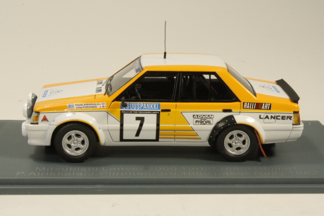 Mitsubishi Lancer 2000 Turbo, Finland 1982, P.Airikkala, no.7 - Sulje napsauttamalla kuva