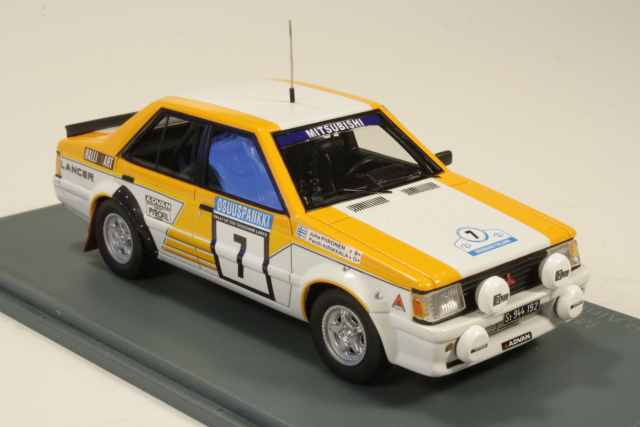 Mitsubishi Lancer 2000 Turbo, Finland 1982, P.Airikkala, no.7 - Sulje napsauttamalla kuva