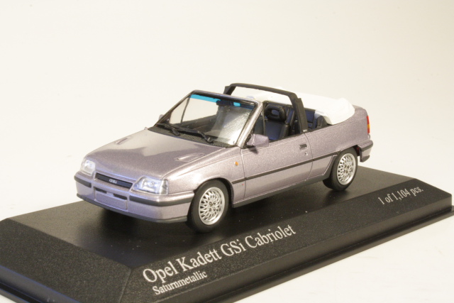 Opel Kadett E GSi Cabriolet 1989, vaalea pinkki - Sulje napsauttamalla kuva