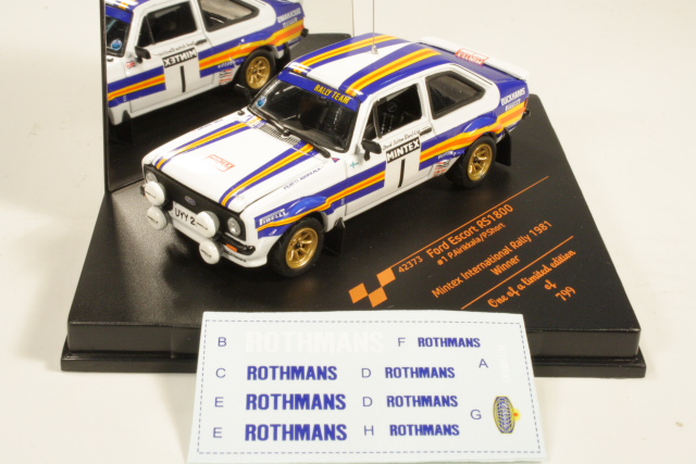 Ford Escort Mk2 RS1800, 1st.Mintex Rally 1981, P.Airikkala, no.1