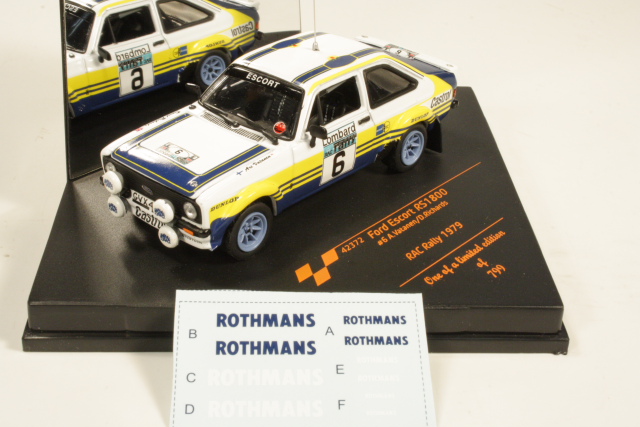 Ford Escort Mk2 RS1800, RAC 1979, A.Vatanen, no.6