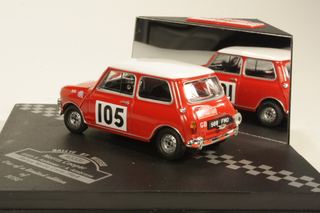 Mini Cooper S, 7th. Monte Carlo 1964, R.Aaltonen, no.105