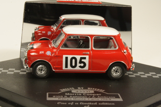 Mini Cooper S, 7th. Monte Carlo 1964, R.Aaltonen, no.105