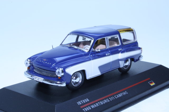 Wartburg 311 Camping 4d 1960, sininen/valkoinen