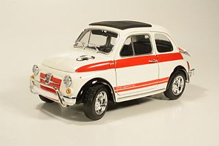 Fiat 500 Abarth 1965, white/red