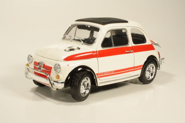 Fiat 500 Abarth 1965, white/red
