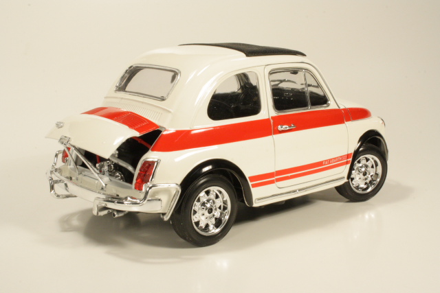 Fiat 500 Abarth 1965, white/red